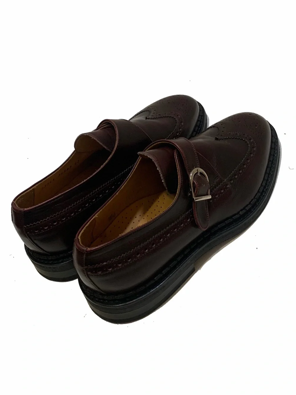 Men's Leather Monk Strap Brogues